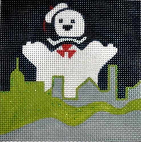 Movie Coaster   Ghost Busters Painted Canvas Melissa Prince Designs  - 1