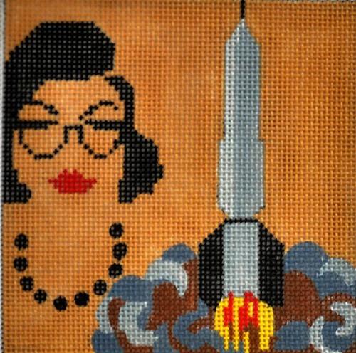 Movie Coaster   Hidden Figures Painted Canvas Melissa Prince Designs  - 1
