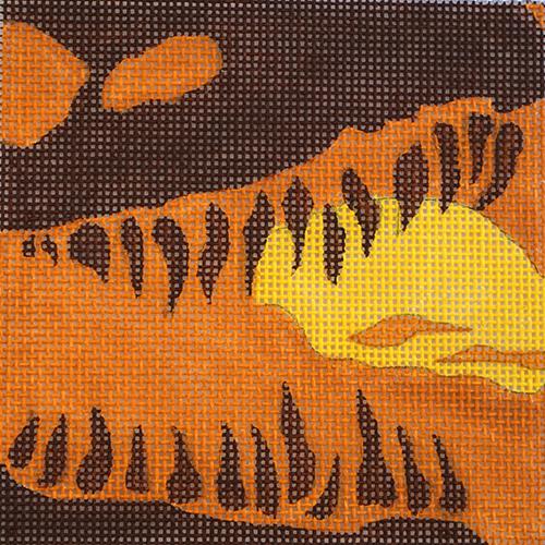 Movie Coaster   Jurassic Park Painted Canvas Melissa Prince Designs 
