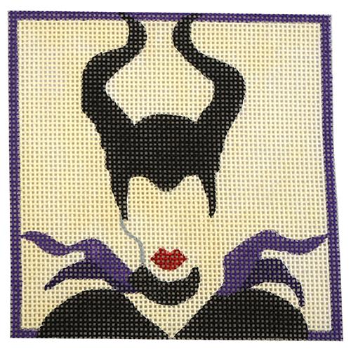 Movie Coaster   Malificent Painted Canvas Melissa Prince Designs  - 1