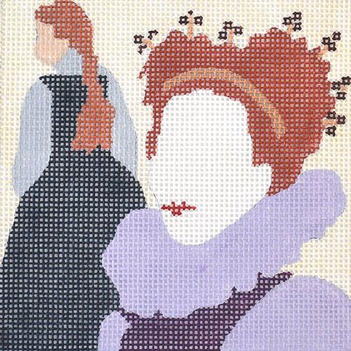 Movie Coaster   Mary Queen of Scots Painted Canvas Melissa Prince Designs 
