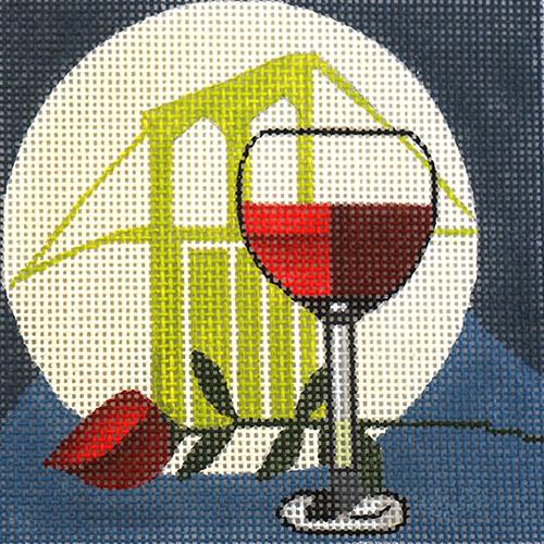 Movie Coaster   Moonstruck Painted Canvas Melissa Prince Designs  - 1