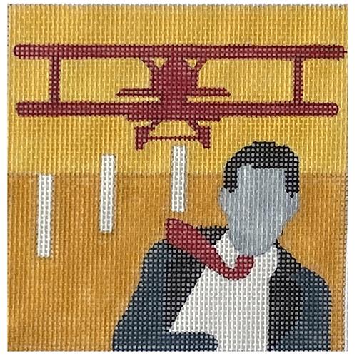 Movie Coaster   North by Northwest Painted Canvas Melissa Prince Designs 
