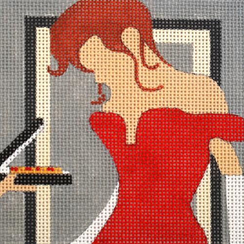 Movie Coaster - Pretty Woman Painted Canvas Melissa Prince Designs 