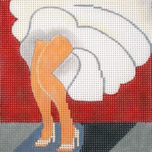 Movie Coaster   Seven Year Itch Painted Canvas Melissa Prince Designs 
