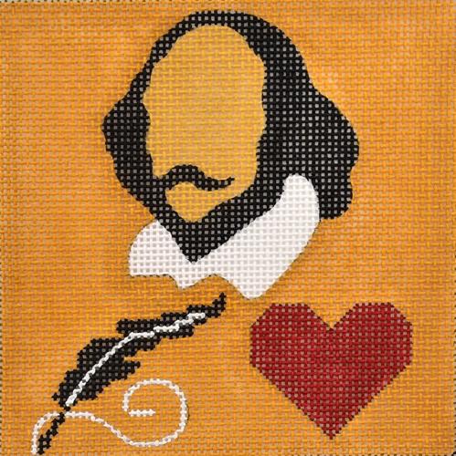 Movie Coaster   Shakespeare in Love Painted Canvas Melissa Prince Designs  - 1
