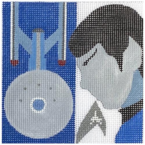 Movie Coaster   Star Trek Painted Canvas Melissa Prince Designs  - 1