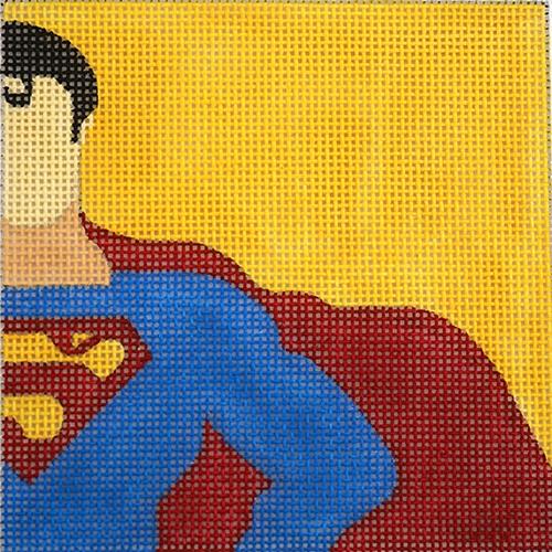 Movie Coaster   Superman Painted Canvas Melissa Prince Designs  - 1
