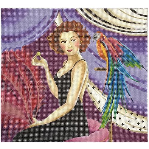 Movie Star with Parrot Painted Canvas Colors of Praise 