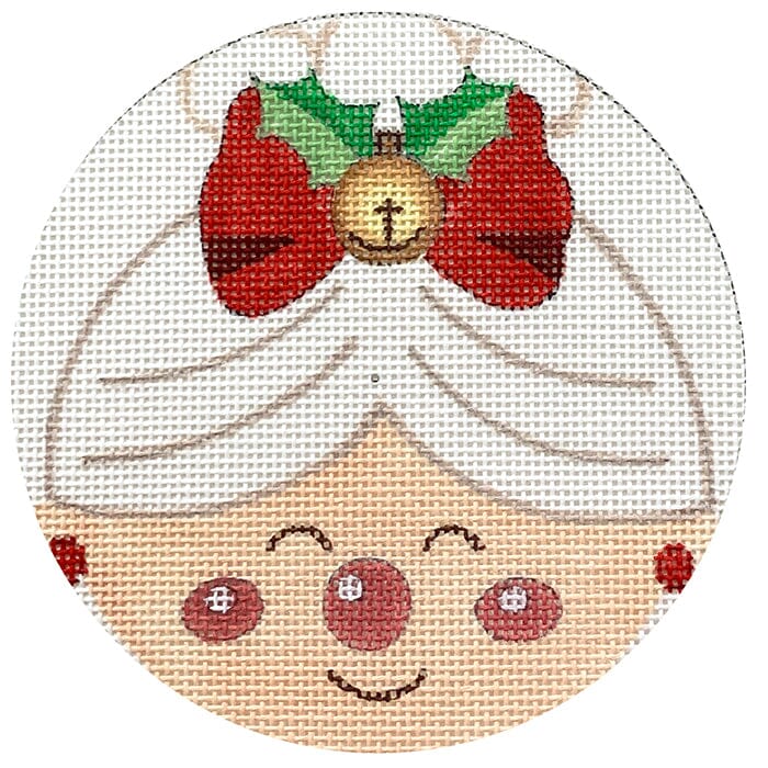 Mrs Claus Bell Painted Canvas All About Stitching/The Collection Design 
