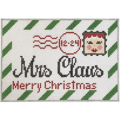 Mrs. Claus Letter Painted Canvas Rachel Donley 
