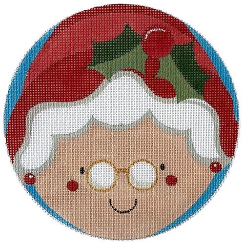 Mrs Claus Red Hat Painted Canvas All About Stitching/The Collection Design 