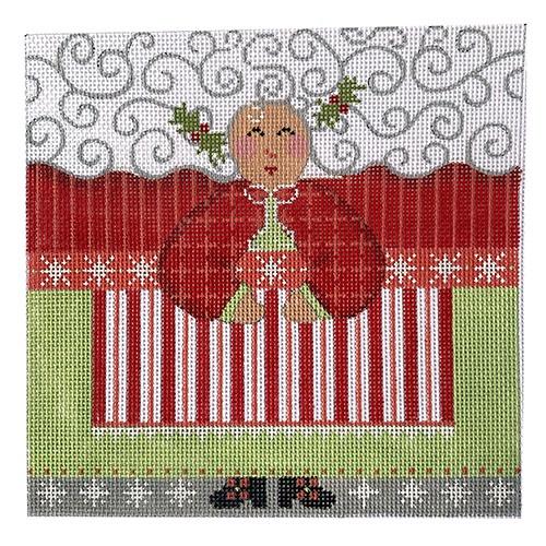 Mrs. Claus Roll Up Medium Painted Canvas Danji Designs  - 1