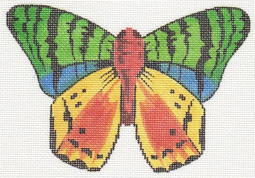 Multi Color Butterfly Painted Canvas Labors of Love Needlepoint 