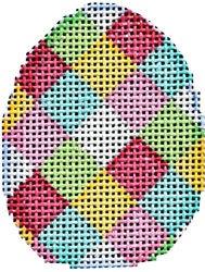 Multi Harlequin Mini Egg Painted Canvas Associated Talents 