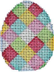Multi Harlequin Mini Egg Painted Canvas Associated Talents 
