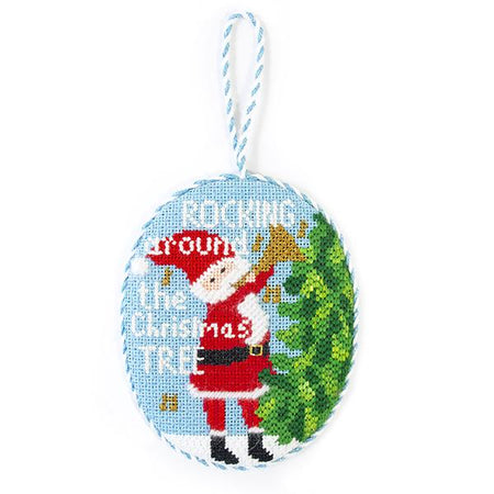 Musical Santas - Rocking Around the Christmas Tree Kit Kits Needlepoint To Go 