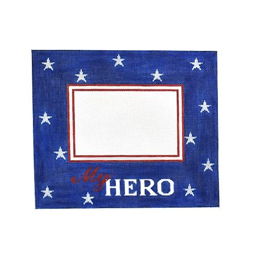 My Hero Frame Blue (Horizontal) Painted Canvas Pepperberry Designs 