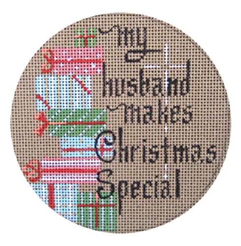 My Husband Makes Christmas Special Painted Canvas Danji Designs  - 1