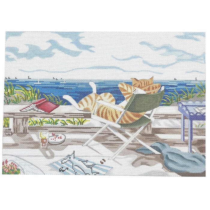 My Summer Vacation with SG Painted Canvas CBK Needlepoint Collections 
