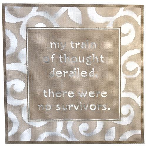 My Train of Thought... Painted Canvas CBK Needlepoint Collections 
