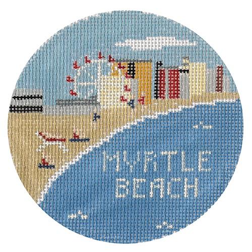 Myrtle Beach Painted Canvas Kathy Schenkel Designs  - 1