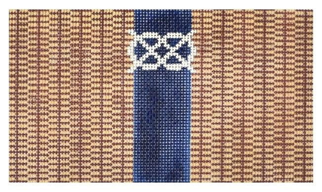 Nantucket Clutch with Knot Painted Canvas Anne Fisher Needlepoint, LLC  - 1
