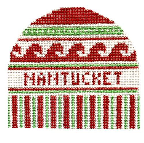 Nantucket Hat Painted Canvas Doolittle Stitchery  - 1