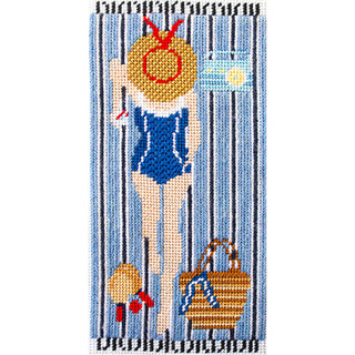 Nantucket Sunbather Canvas Printed Canvas Needlepoint To Go 
