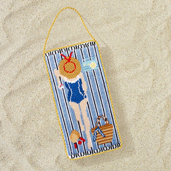 Nantucket Sunbather Kit Kits Needlepoint To Go 
