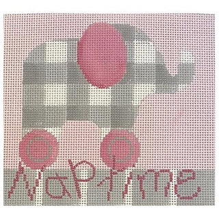 Naptime Elephant Pink Painted Canvas Associated Talents 
