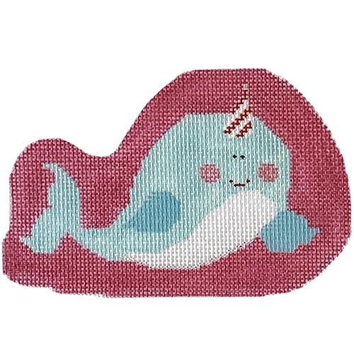 Narwhal Christmas with Stitch Guide Painted Canvas The Princess & Me 