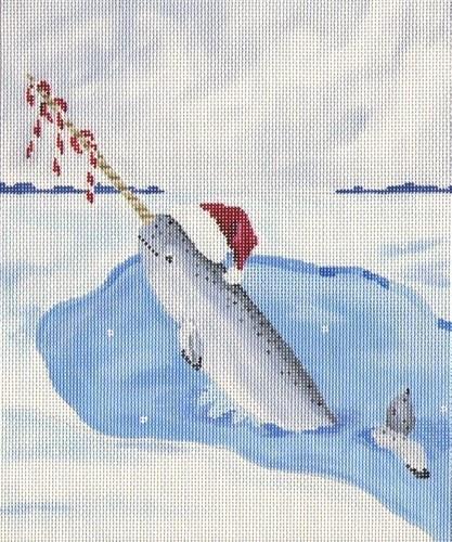 Narwhal Painted Canvas Scott Church Creative 
