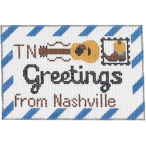 Nashville Letter Painted Canvas Rachel Donley 