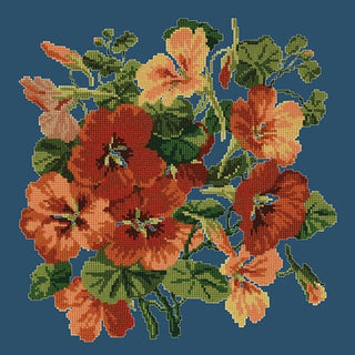 Nasturtium Kits Elizabeth Bradley Design Dark Blue 
