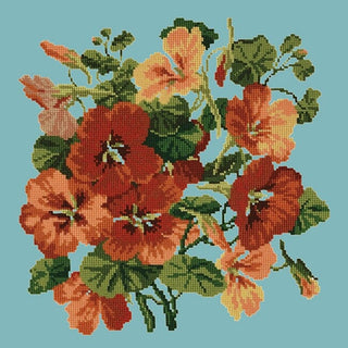 Nasturtium Kits Elizabeth Bradley Design Duck Egg Blue 
