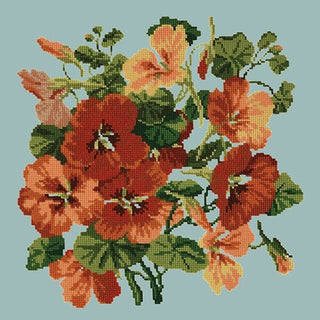 Nasturtium Kits Elizabeth Bradley Design Pale Blue 
