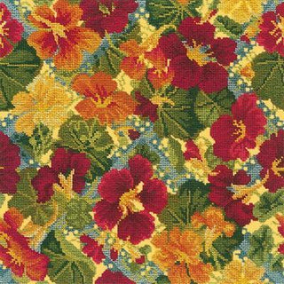 Nasturtium Needlepoint Kit Kits Elizabeth Bradley Design Sunflower Yellow 
