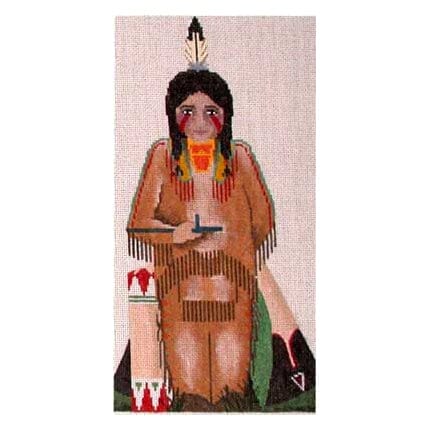 Native American Boy Painted Canvas Associated Talents 