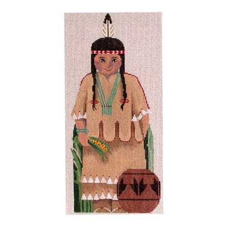 Native American Girl Painted Canvas Associated Talents 