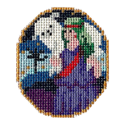 Nativity Oval - Shepherd Painted Canvas CBK Needlepoint Collections 