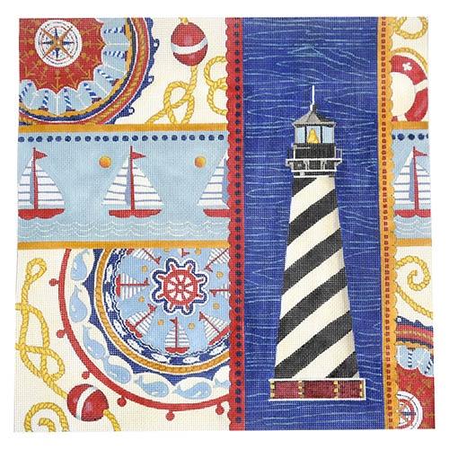 Nautical Suzani Collage 4 Painted Canvas All About Stitching/The Collection Design  - 1