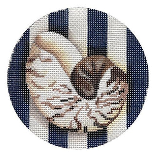 Nautilus Round Painted Canvas Associated Talents 
