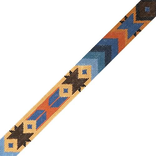 Navajo Patchwork on 18 Painted Canvas The Meredith Collection  - 1