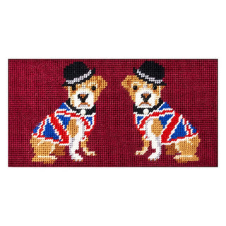 Navy Everyday Clutch Bulldog Insert Kit Kits Needlepoint To Go 
