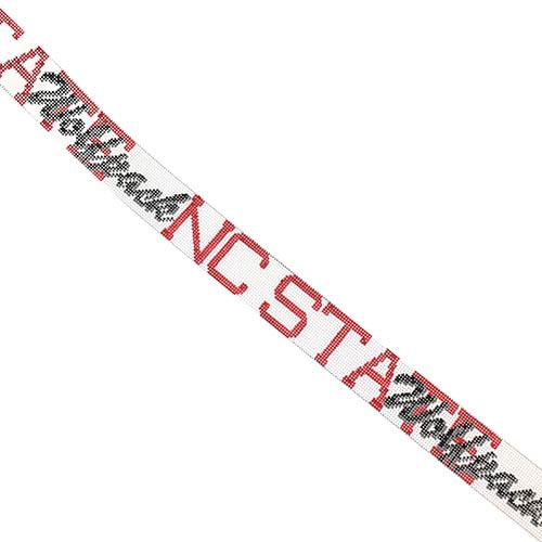 NCSU Cursive Belt Painted Canvas The Meredith Collection 