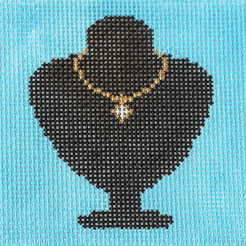 Necklace Form Painted Canvas The Meredith Collection  - 1