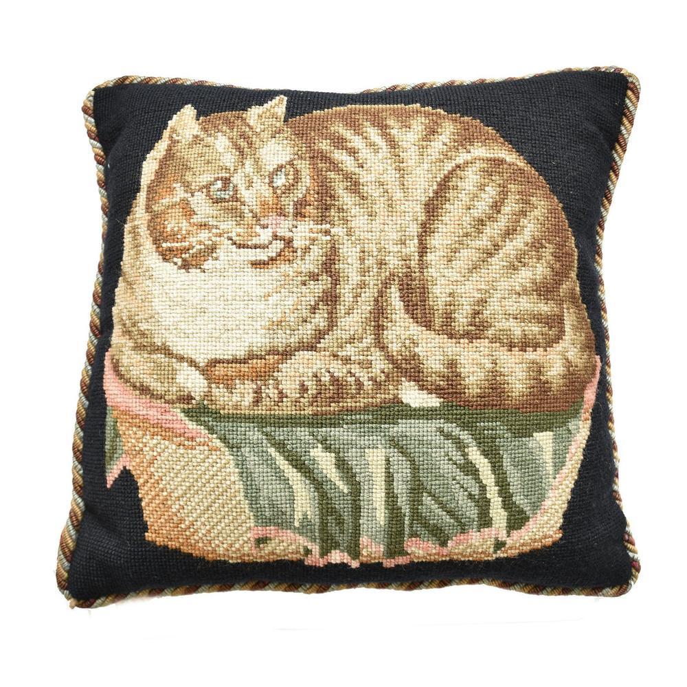 Needlepoint Kit Contented Cat Kits Elizabeth Bradley Design 
