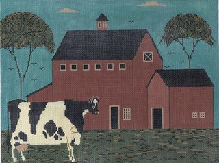 Nellie's Barn Painted Canvas Warren Kimble 

