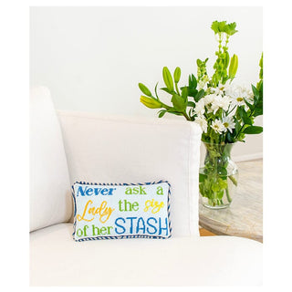 Never Ask a Lady the Size of Her Stash Kit Kits Needlepoint To Go 
